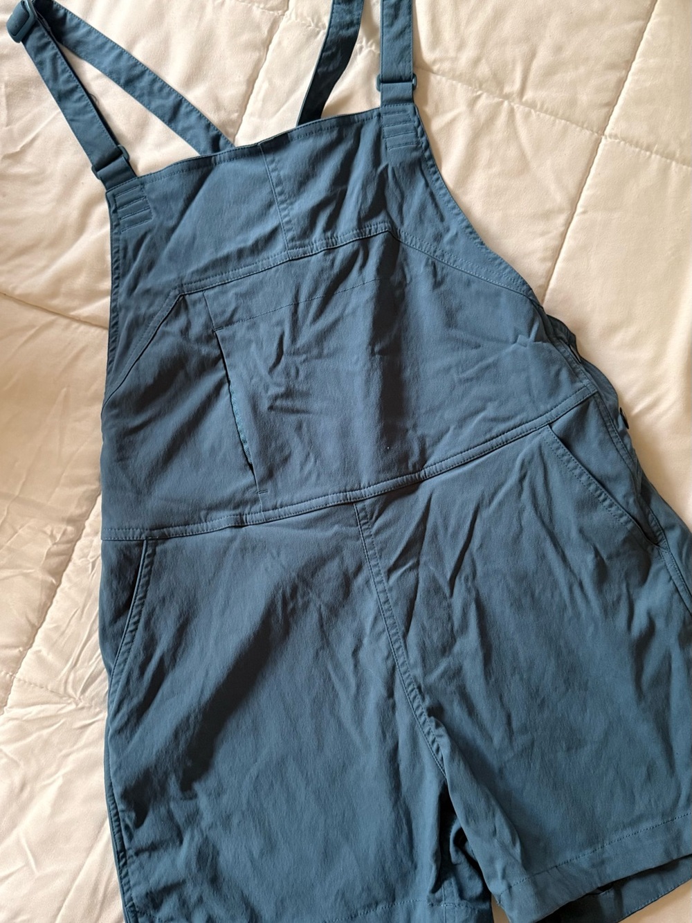 Flylow Short Overalls One-Piece in Slate Blue